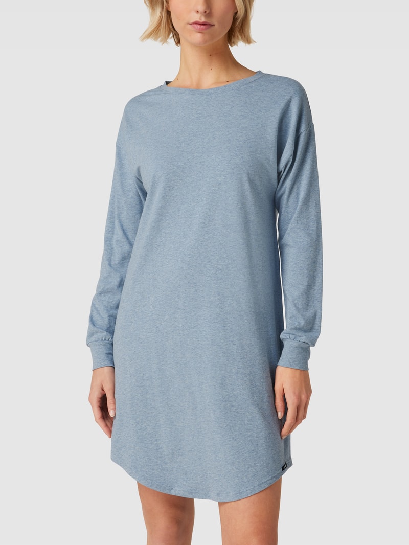 Nachthemd in Melange-Optik Modell 'Every Night' in blau