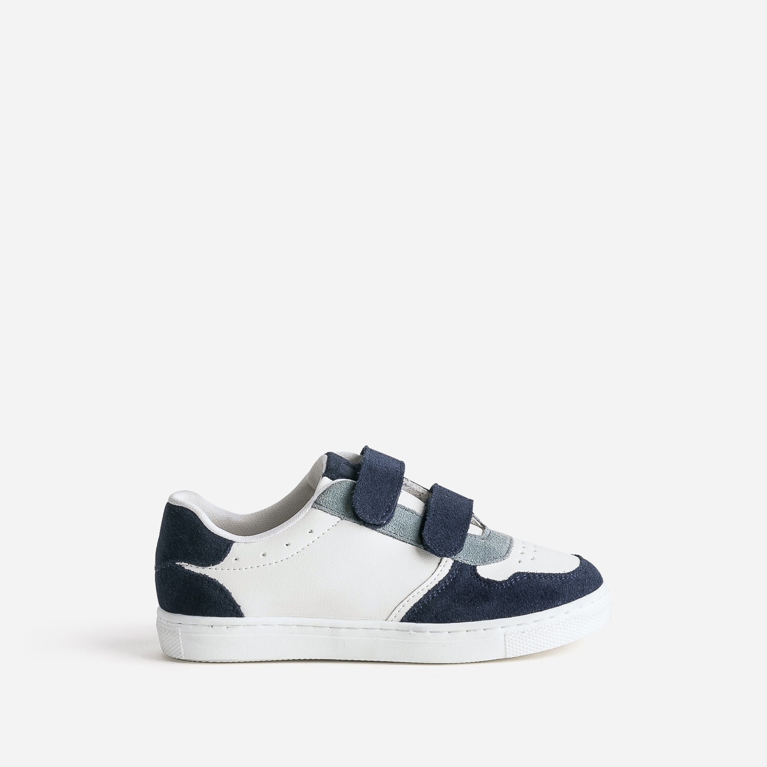 Tennis BUGGY blanche, marine, bleu grisé