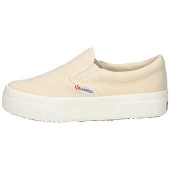 Superga Platform Slip On in beige