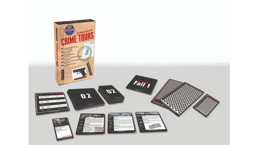 GMEINER-Verlag - CRIME TOURS - AKTE HEXAGON - Das Krimi-Rätselspiel