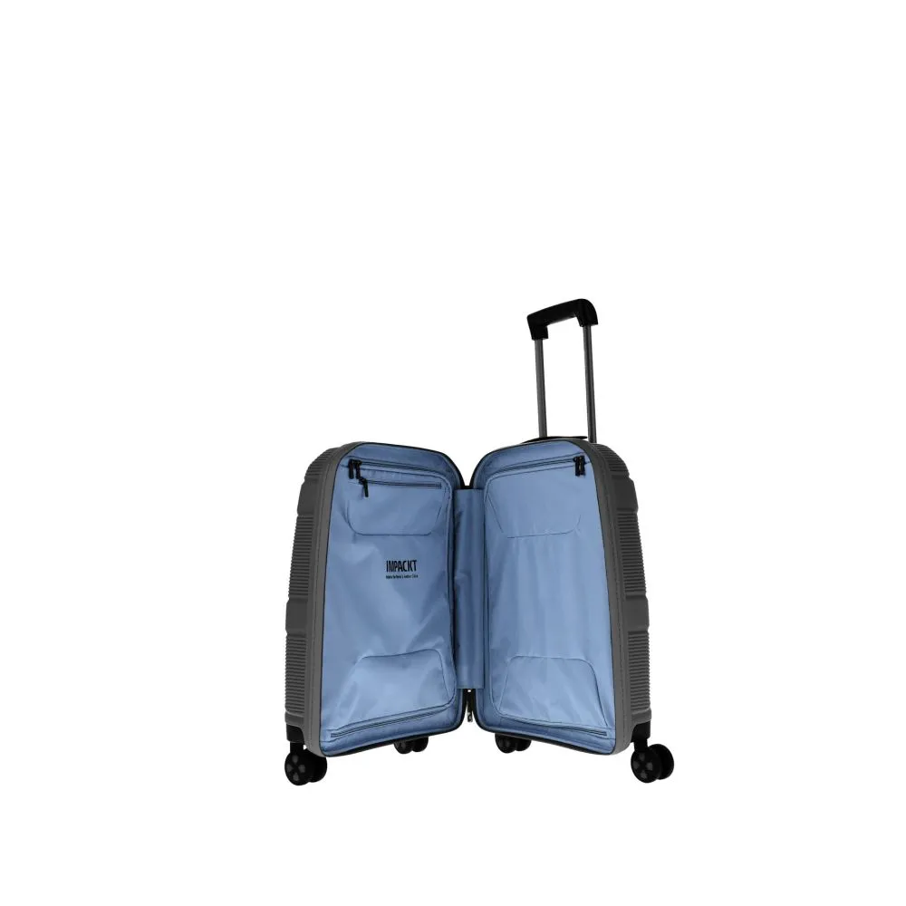 IMPACKT IP1 Kabinengepäck Trolley S mit USB Port - Iron grey