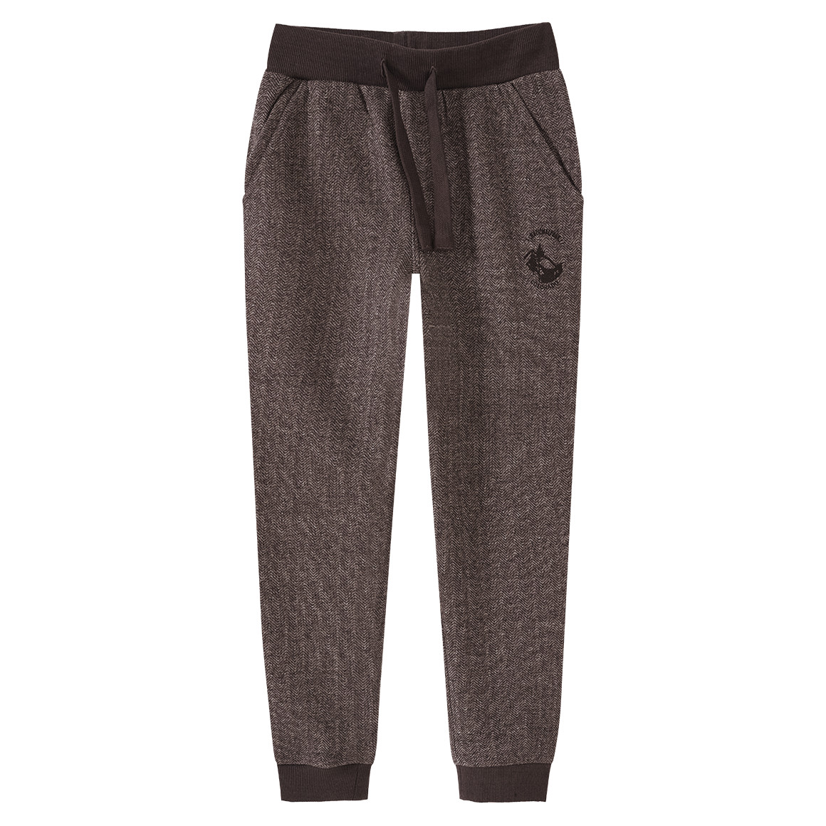 Jungen Jogpants mit Fischgrät-Muster