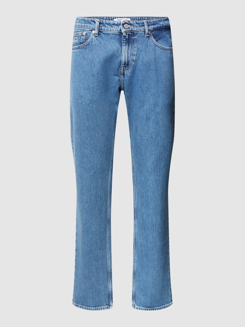 Jeans mit Label-Details Modell 'RYAN' in jeans