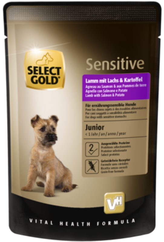 SELECT GOLD Hundenassfutter SELECT GOLD Sensitive Junior 12x100g