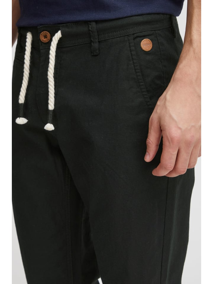 BLEND Leinenhose BHLanias 20711284ME lange Leinenhose mit Kordel im Bund in Schwarz günstig kaufen