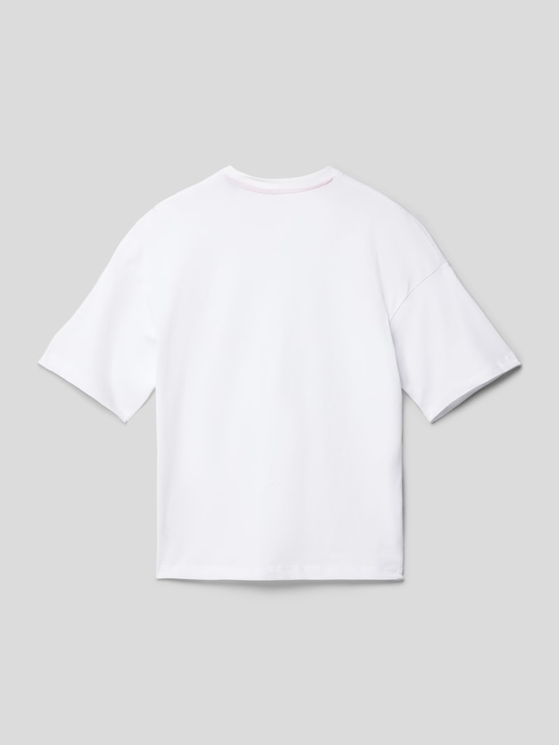 T-Shirt mit Rundhalsausschnitt Modell 'SKATER' in ecru