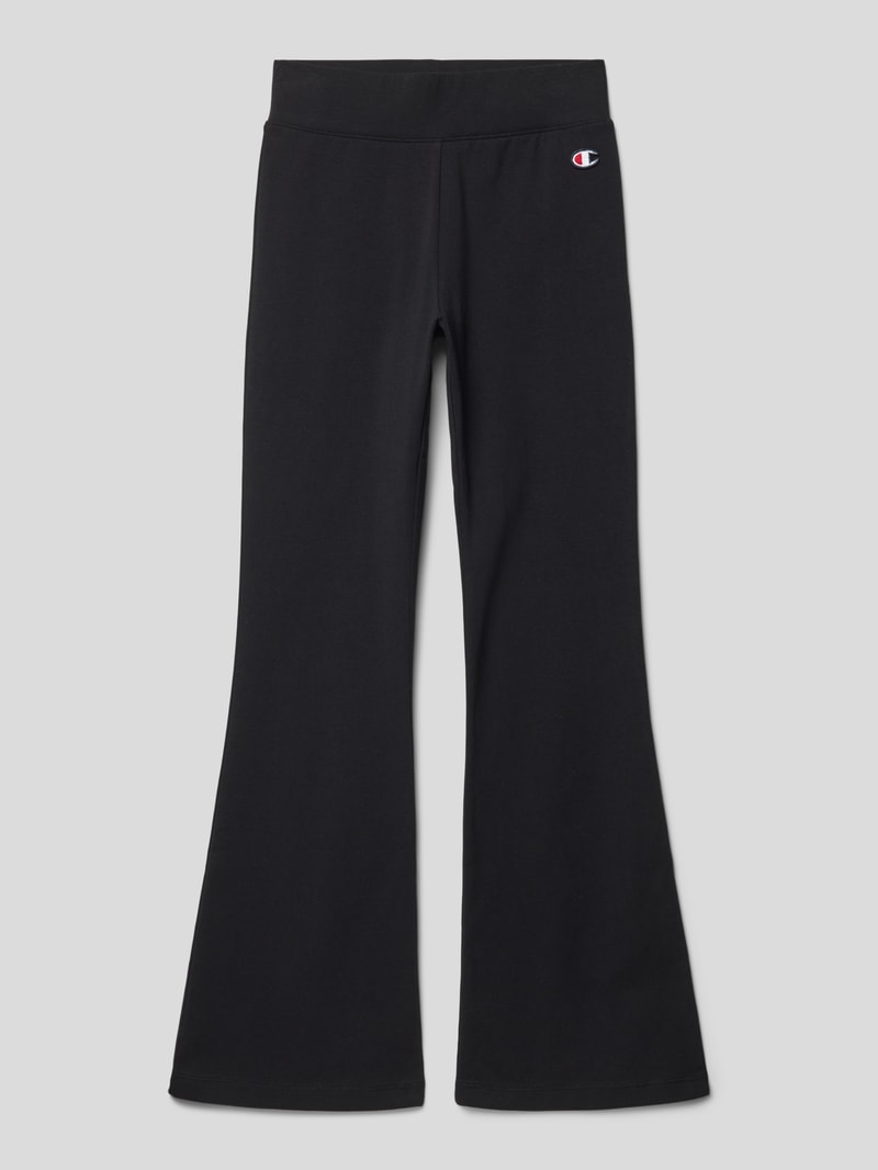 Leggings mit Label-Detail in schwarz