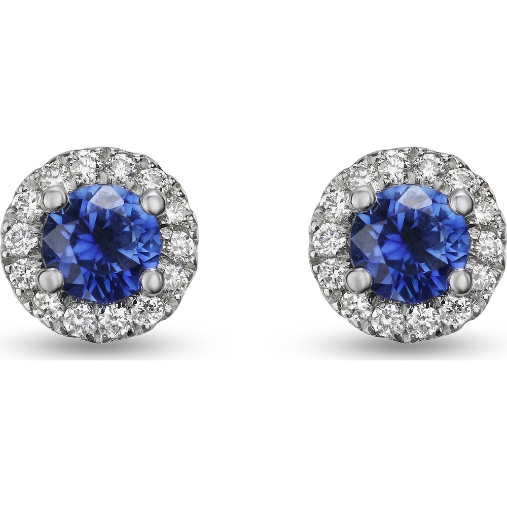 Valeria Boucles d'oreilles à fermoir à poussette 375 Or blanc Boucles d'oreilles
