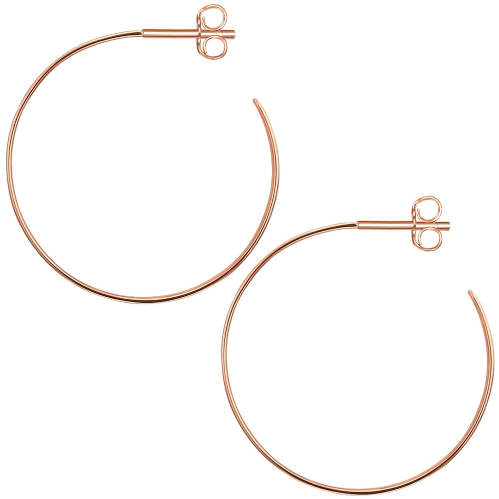 Glanzstücke München Créoles en argent Argent sterling en Or rose Boucles d'oreilles