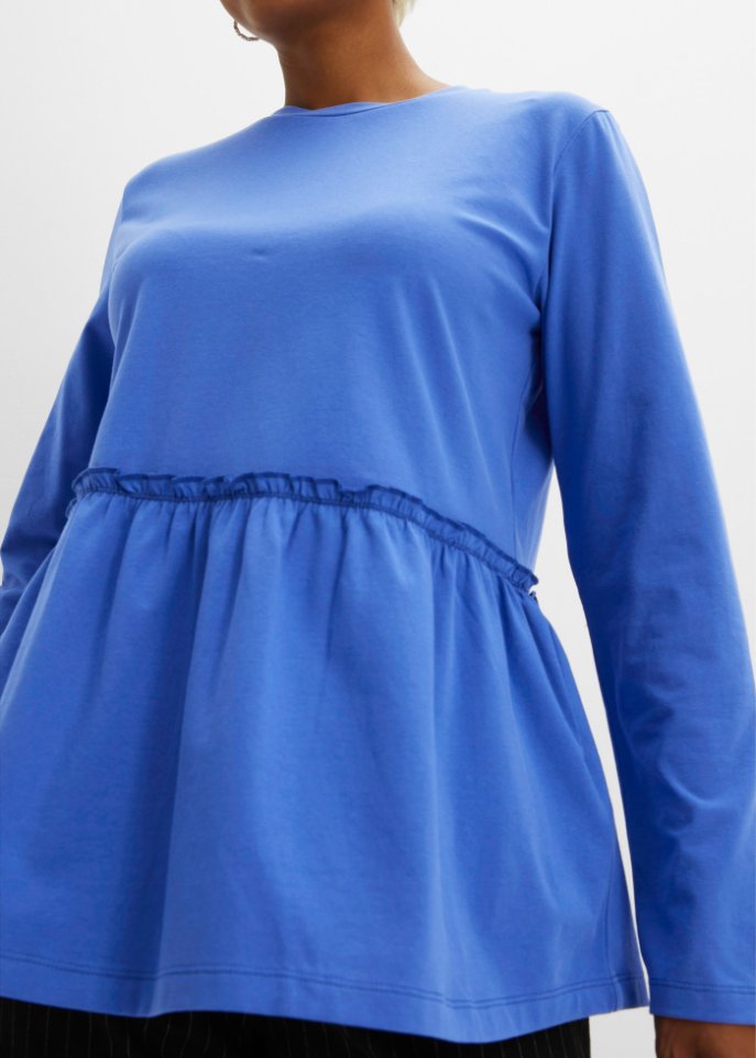 Langarmshirt mit Schößchen