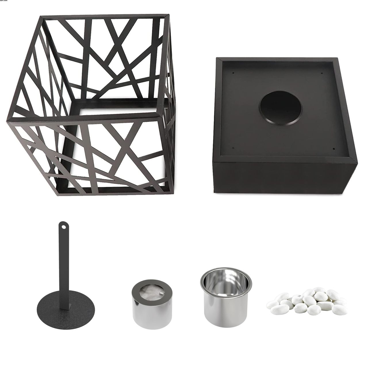 TOP MULTI Tischkamin Dekokamin Metallgeflecht