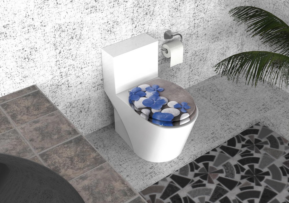 K&H Sanitary Duschwell MDF WC-Sitz Soft-Touch - Hortensie