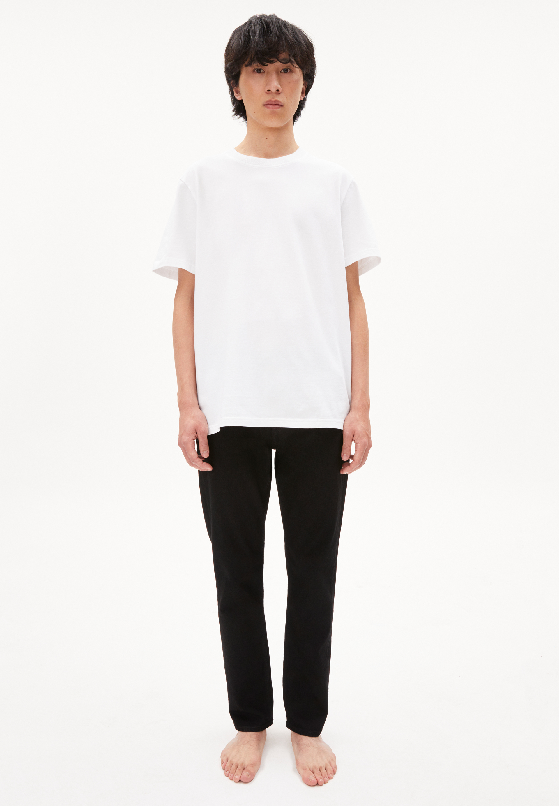 Straight Leg Mid Waist aus Bio-Baumwoll Mix
