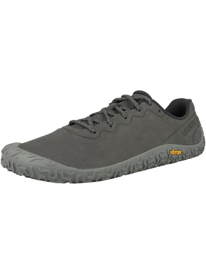Merrell Barfußschuhe Vapor Glove 6 Leather in grau günstig kaufen