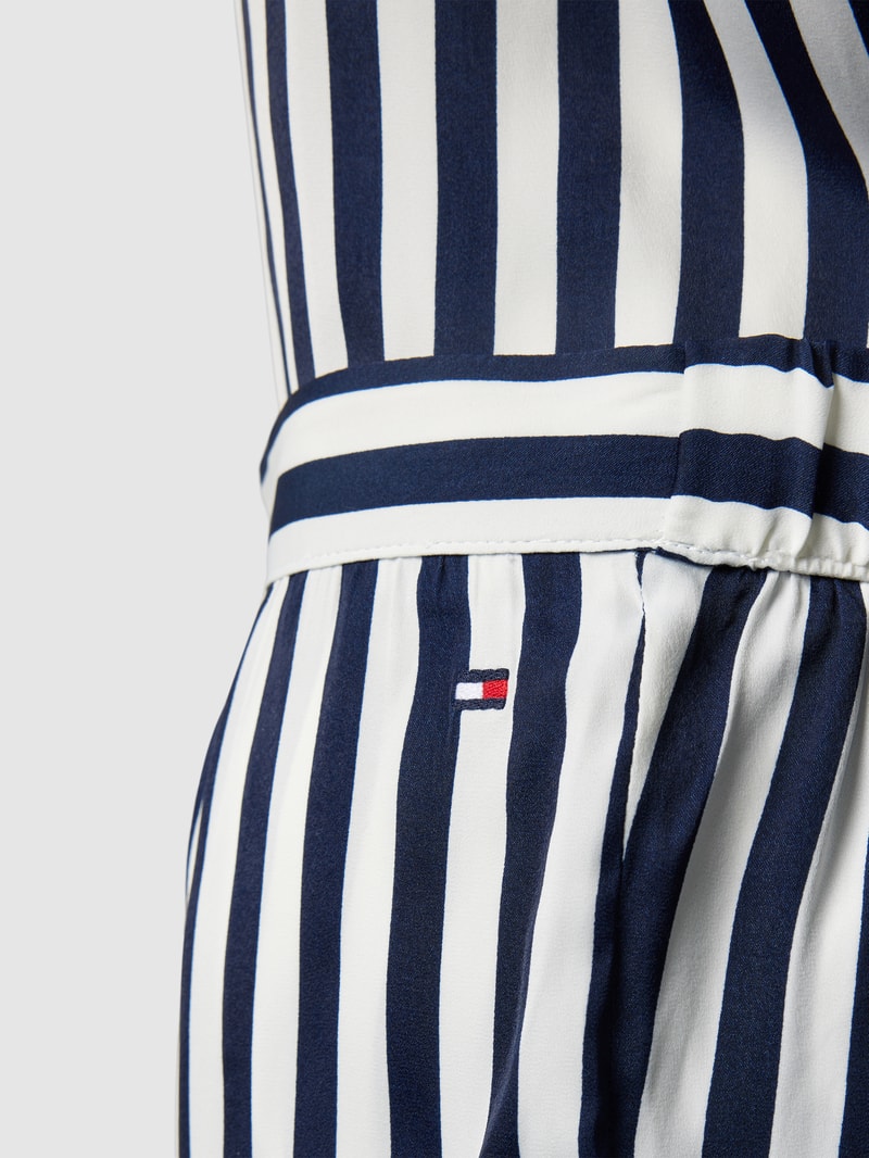 Pyjama mit Streifenmuster in blau