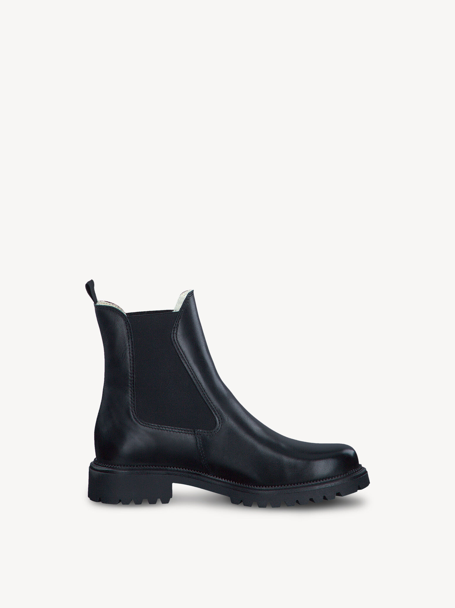 Bottine en cuir - noir doublure chaude