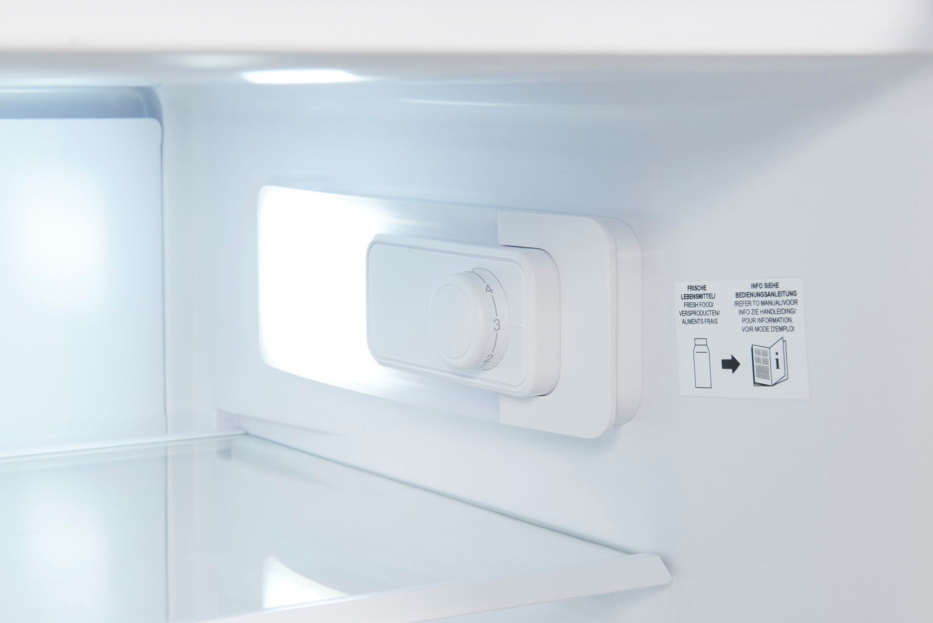 exquisit Kühlschrank KS15-V-040E weiss, 85 cm hoch, 55 cm breit