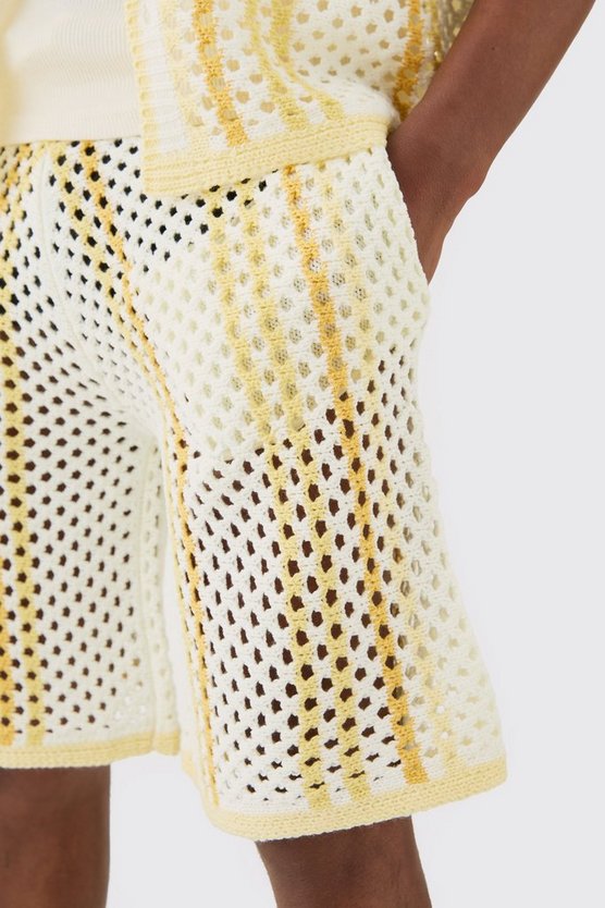 Lockere gestreifte Shorts
