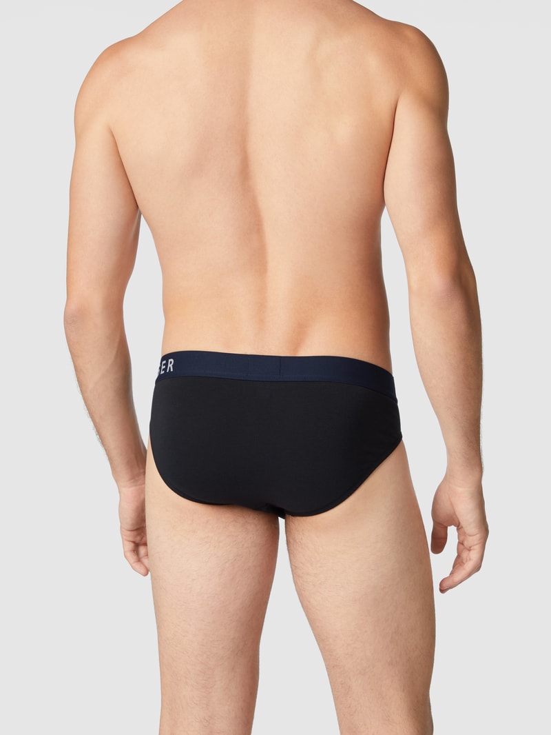 Slip mit Logo-Schriftzug in schwarz