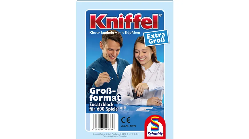 Schmidt Spiele - Kniffel - Großer Kniffelblock