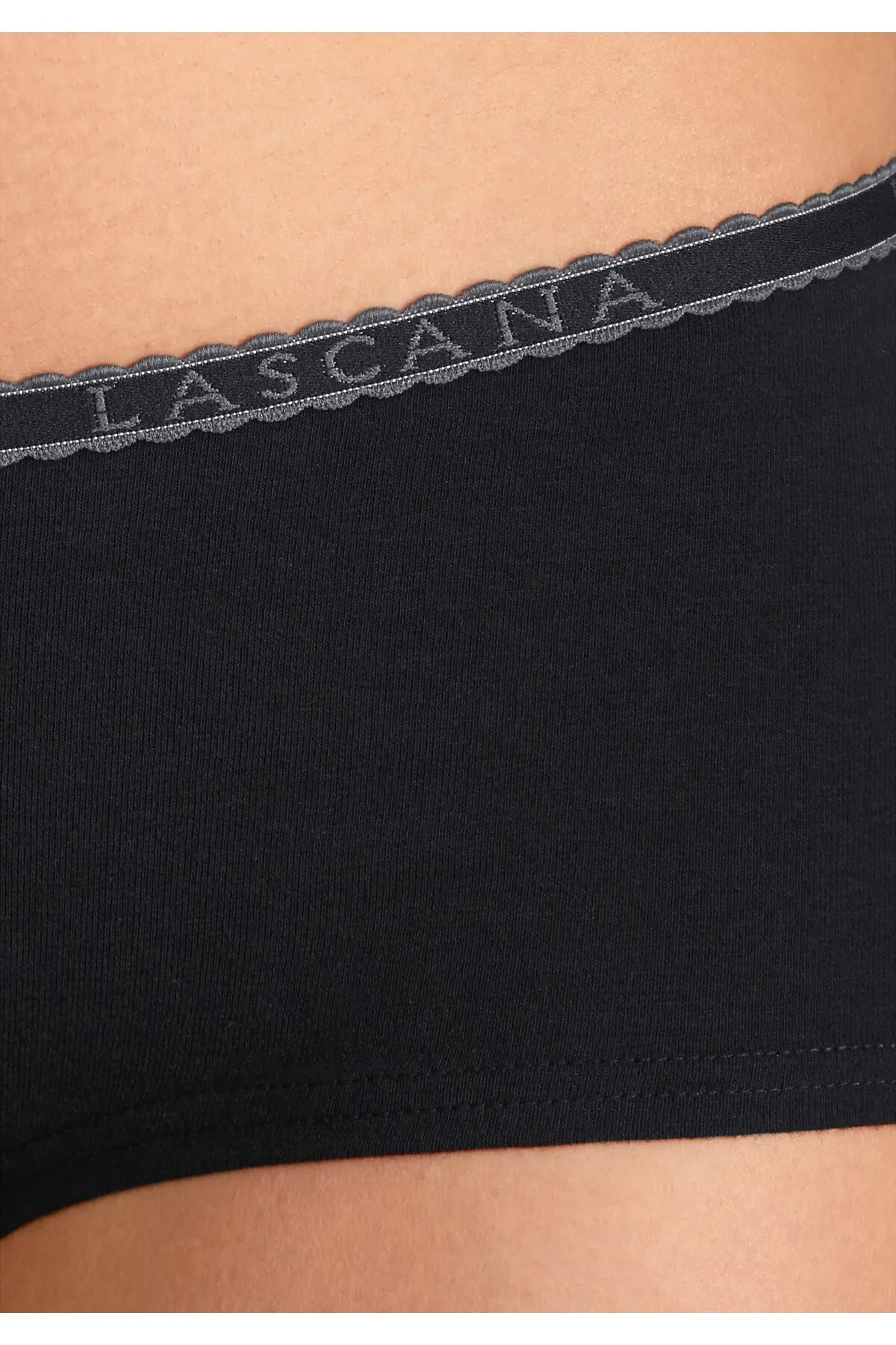 LASCANA  Unterhosen - Schwarz - Unifarben