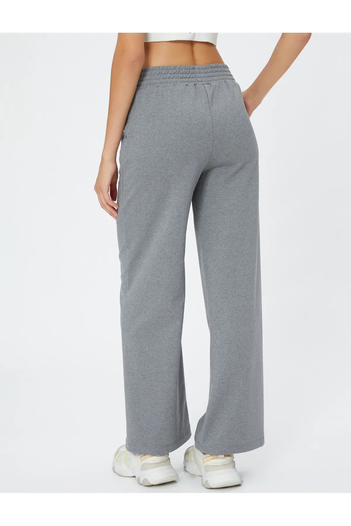 Koton  Jogginghose mit weitem Bein, hoher Taille und gerippter Tasche