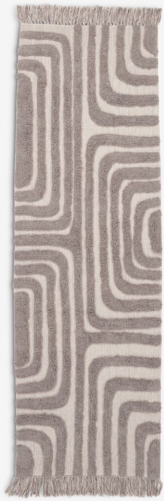 Tapete BERGASTER BERGASTER 65x200 cinza quente/bege
