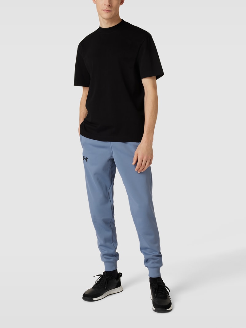 Sweatpants mit Logo-Print Modell 'Armour Fleece Joggers' in hellblau