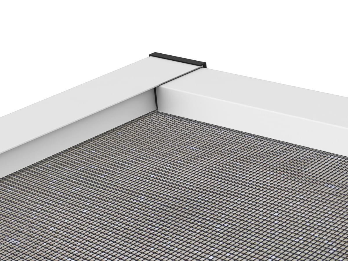 Hecht Powertec XXL Aluminium Fliegengitter Türbausatz SLIMPLUS, ca. 120 x 240 cm, Weiß