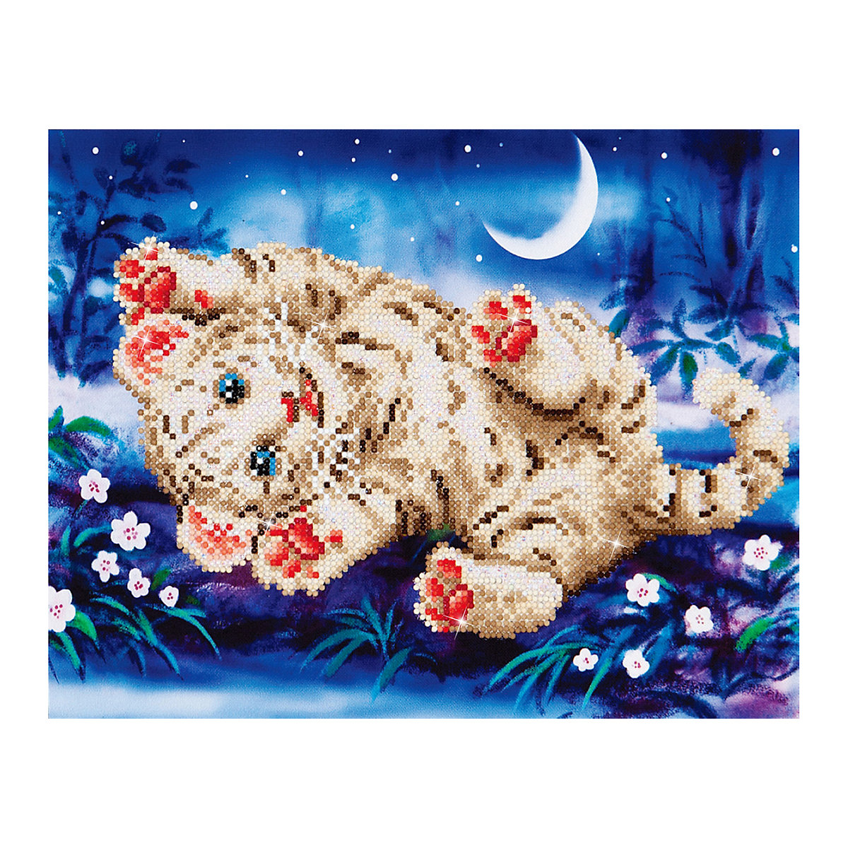 DIAMOND DOTZ® Original Diamond Painting "Baby Tiger Roly Poly“ 35,5 x 28 cm ab 8 Jahren (DD5.005)