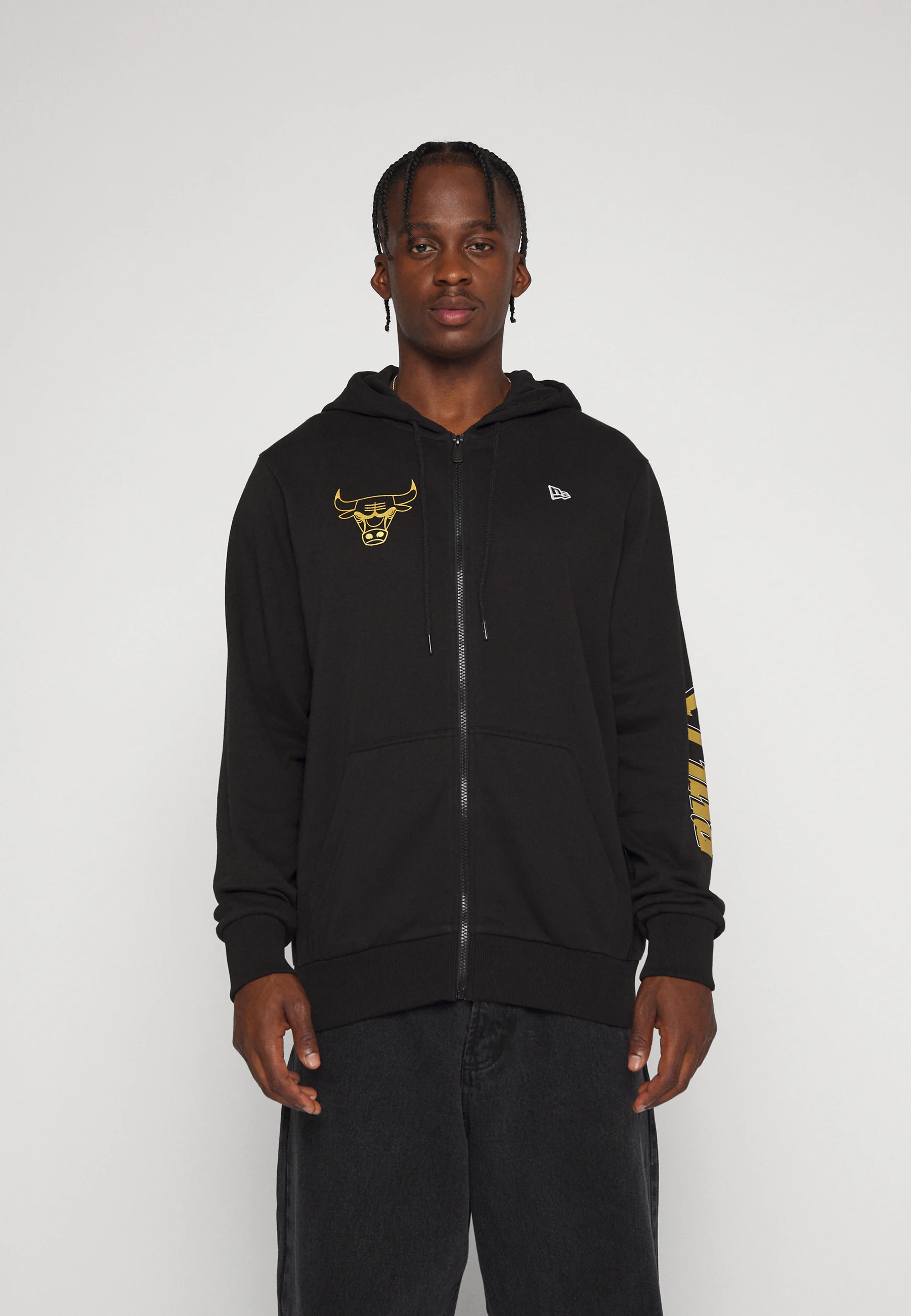 Sudadera con capucha y cremallera New Era NBA CHICAGO BULLS TEAM SCRIPT - Sudadera con capucha y cremallera