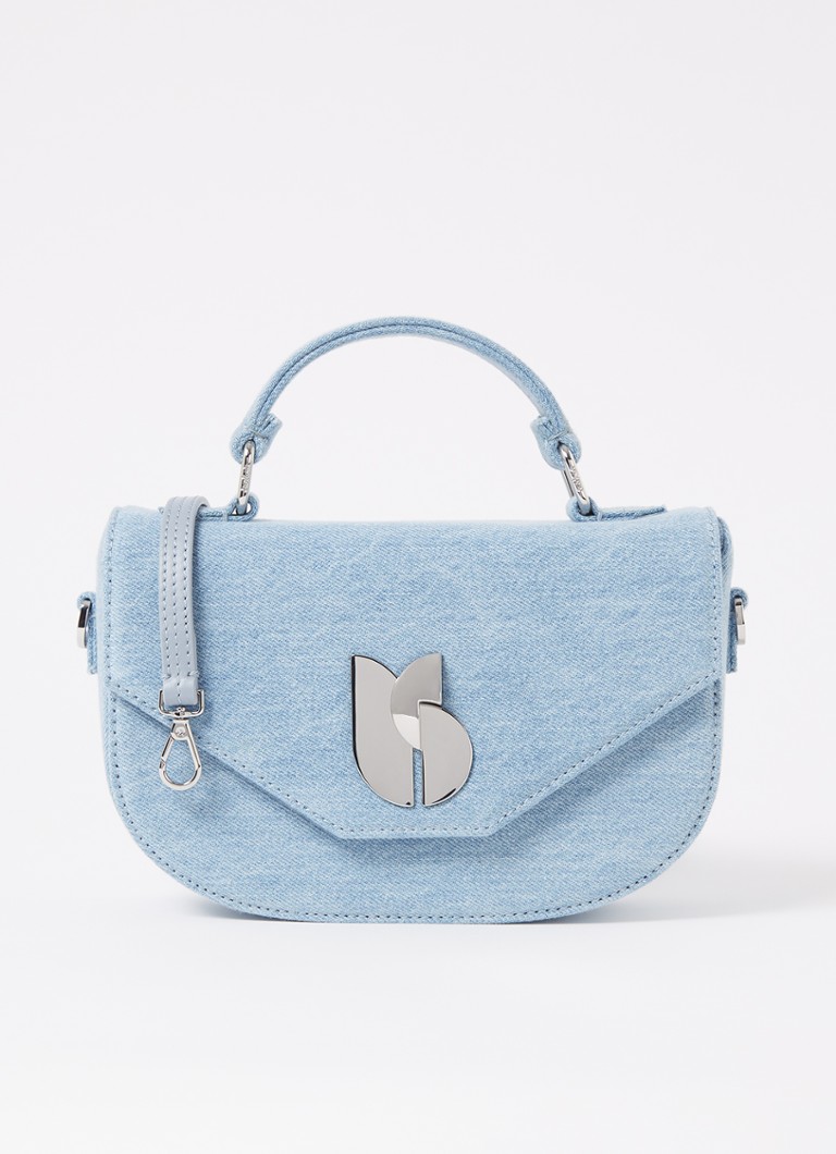 ba&sh Sign S Denim-Handtasche mit abnehmbarem Schulterriemen