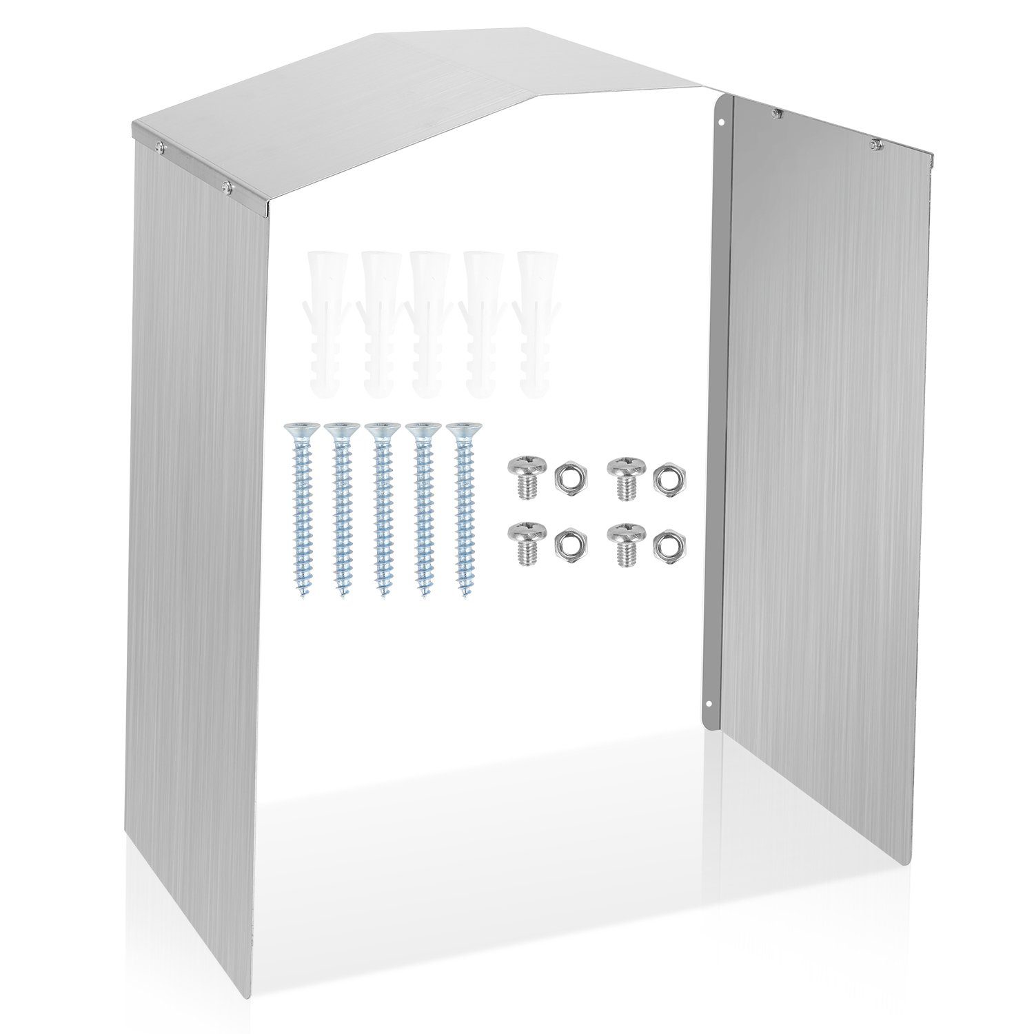 Lospitch Wallbox Wetterschutz Regenschutz Edelstahl Dach 45 x 40 x 20 cm Elektroauto-Ladestation-Halterung, (1-tlg)