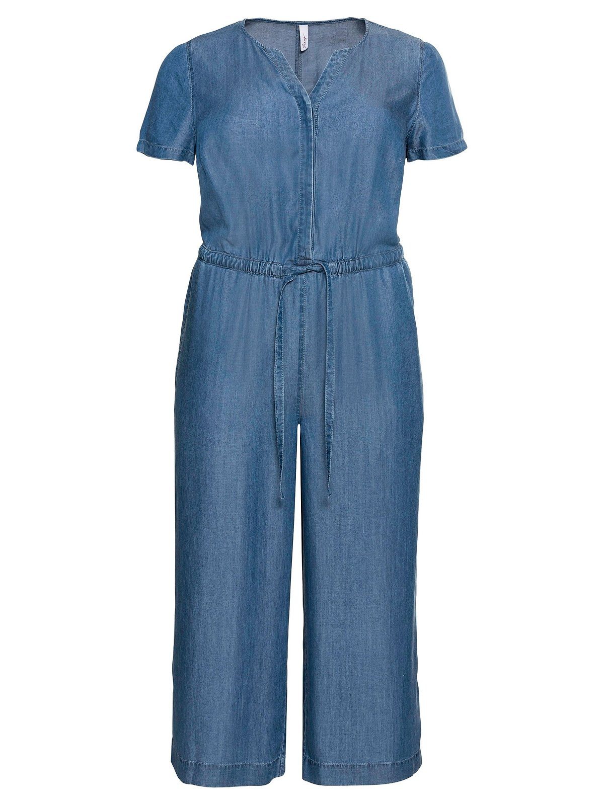 Sheego Jumpsuit Große Größen aus Lyocell, in Denim-Optik
