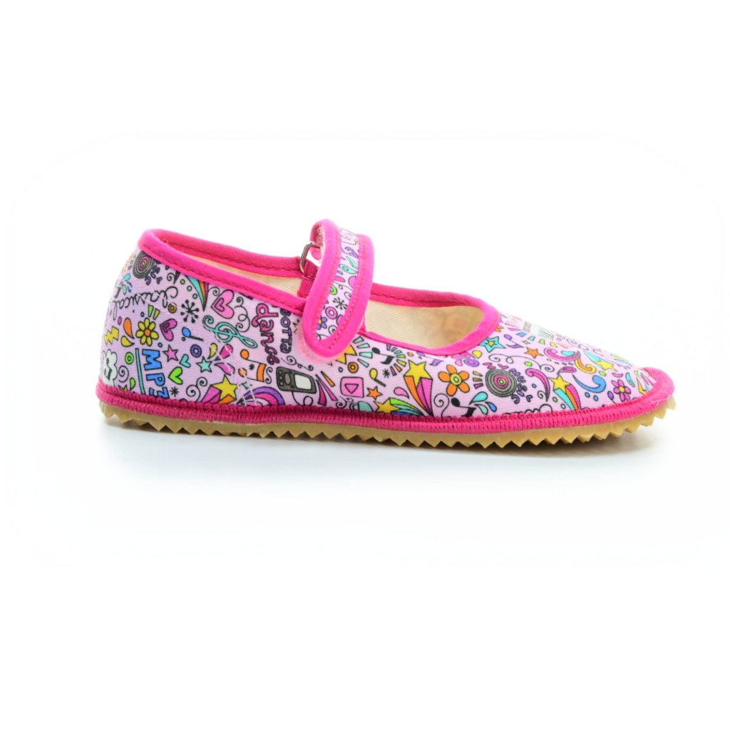Beda Music Canvas Hausschuhe / Ballerinas (BF-060010/BA)
