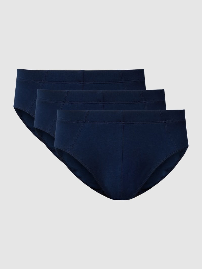Slip mit elastischem Bund im 3er-Pack in marineblau
