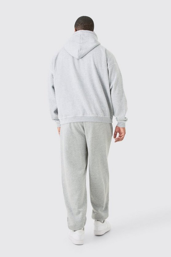 Plus kastiger Oversize Hoodie mit Print