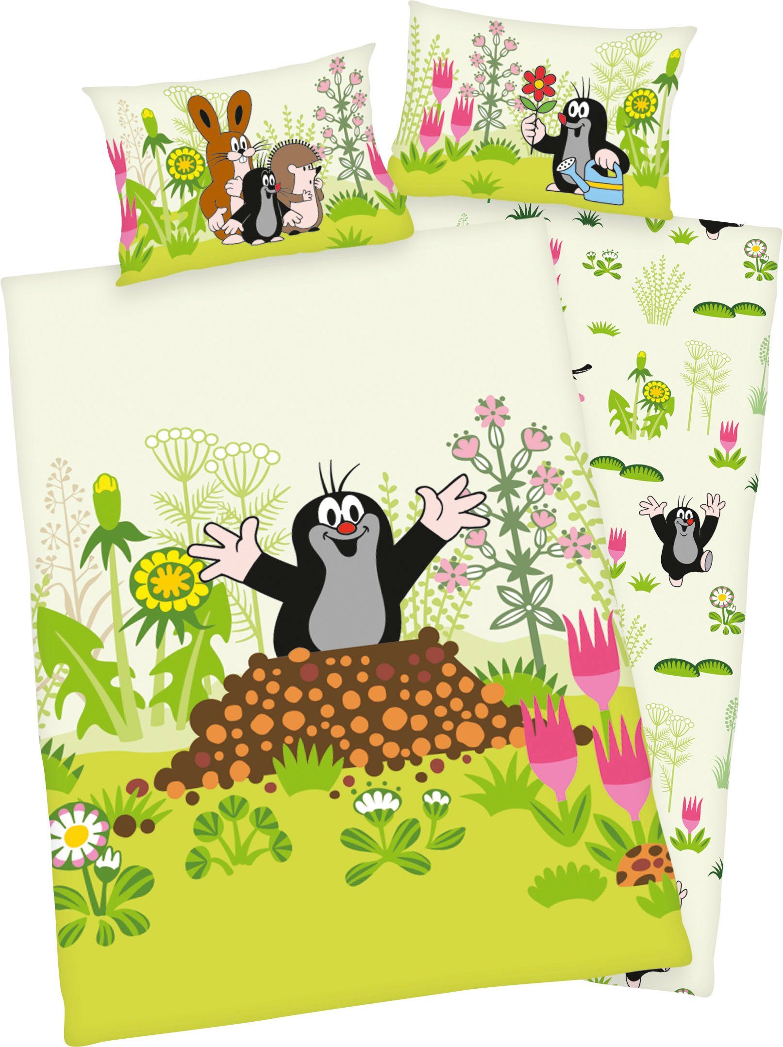 Babybettwäsche Der kleine Maulwurf, Renforcé, mit tollem Motiv