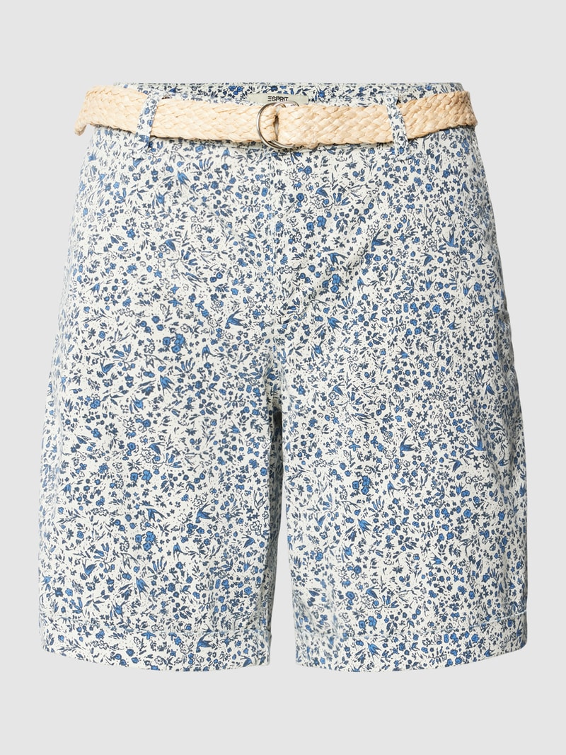 Bermudas mit Gürtel in weiß