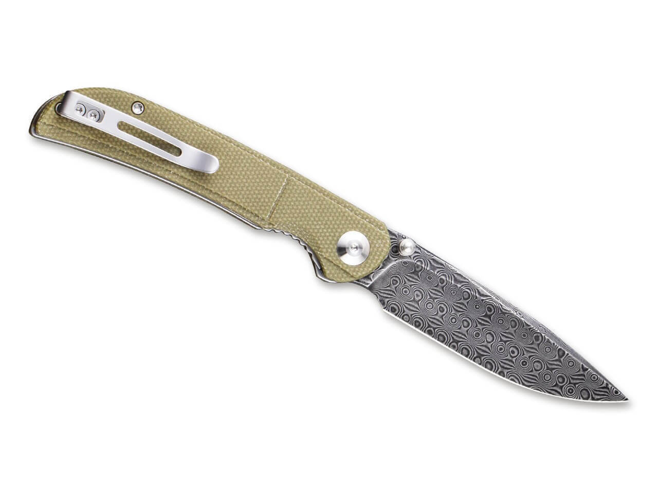 Imperium Damascus Micarta Olive