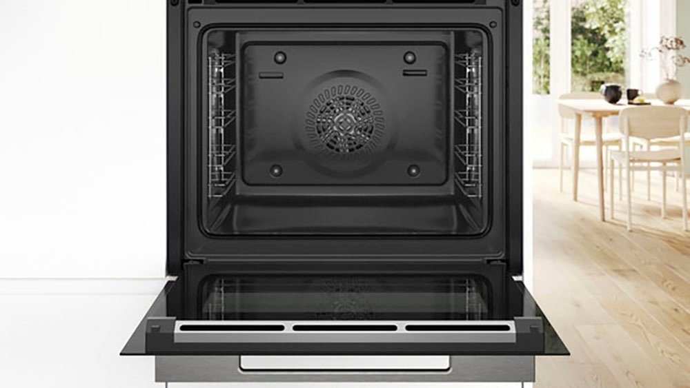 BOSCH Einbaubackofen Serie 8 HBG7221B2, mit Teleskopauszug nachrüstbar, Hydrolyse