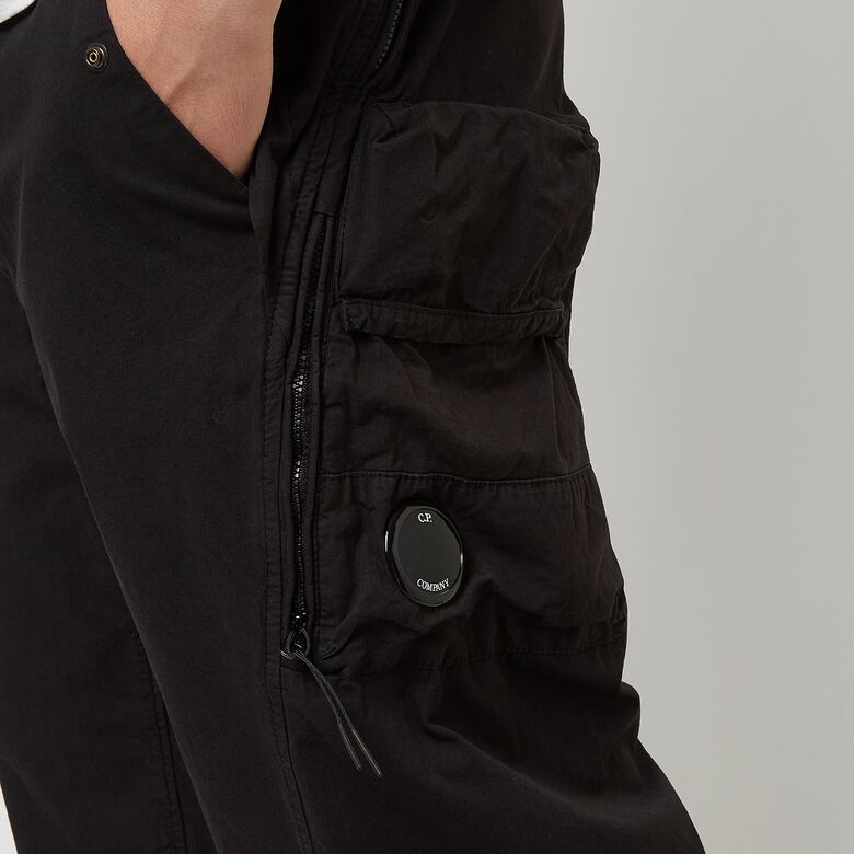 C. P. Company Micro Reps Loose Utlility Pants black