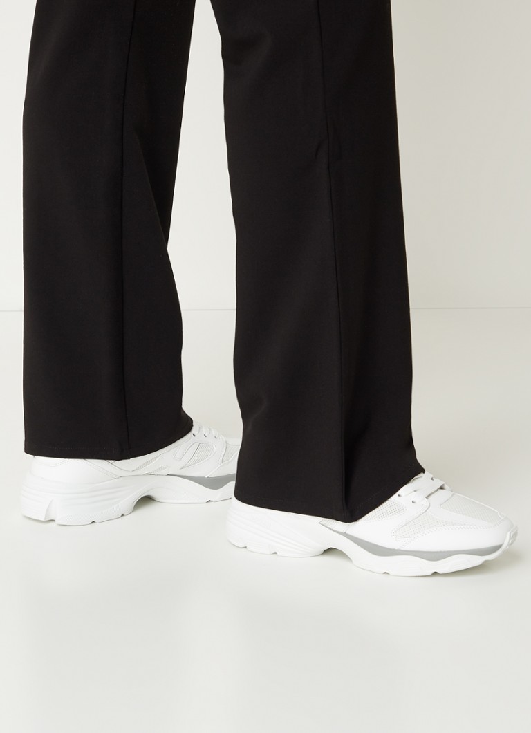 Teniși Hogan Jogger H665 din piele cu detalii din plasă.