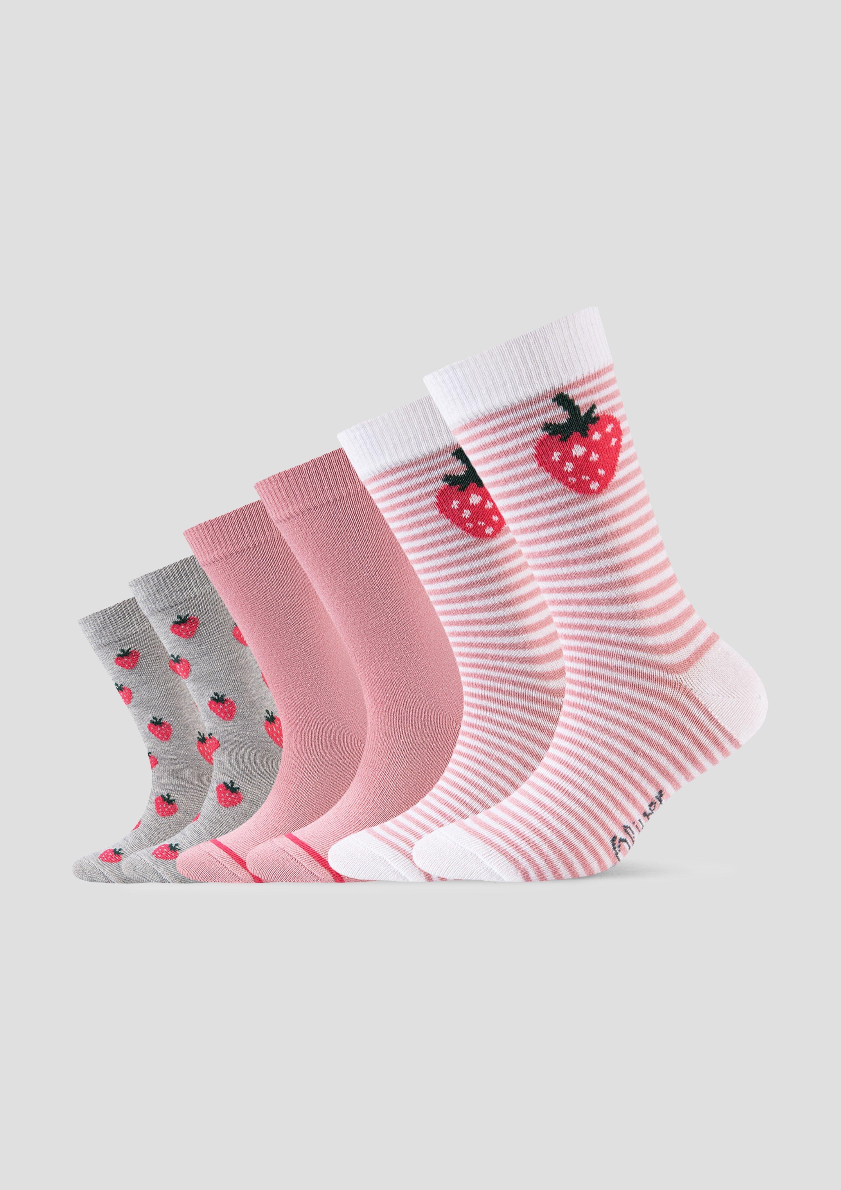 Socken mit Erdbeer-Motiv  6007835-4100