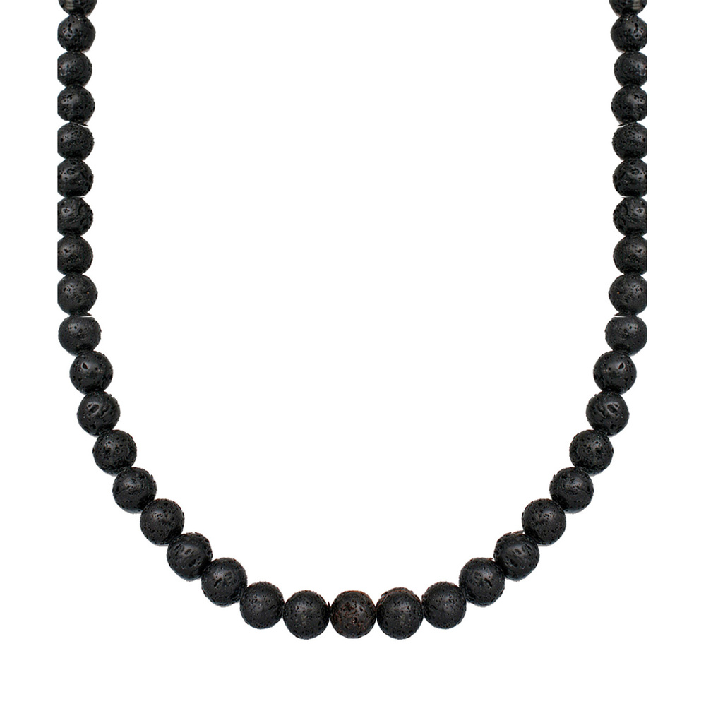 Elli Elli Collier Lava Perlen 925 Sterling Silber collier