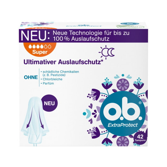o.b.Extra Protect Tampons Super 42ST