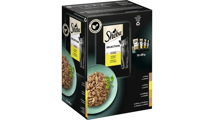 SHEBA® Selection in Sauce Geflügel Variation Portionsbeutel 1020 g