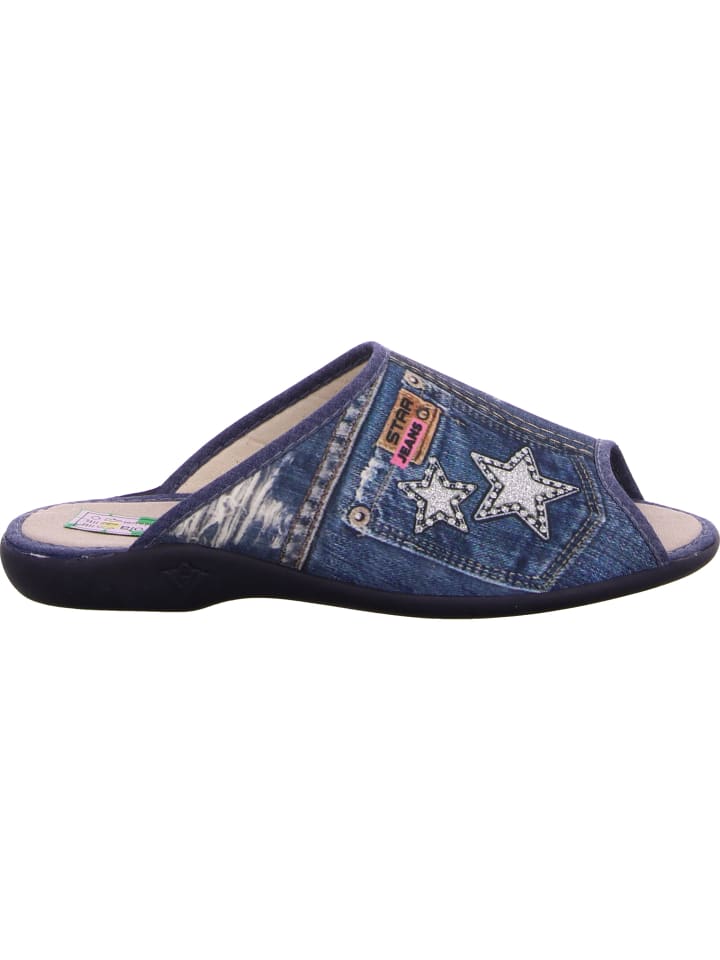 Alberola Pantoffel in blau günstig kaufen