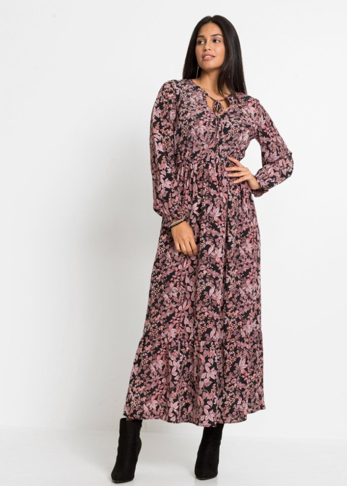 Bedrucktes Maxikleid