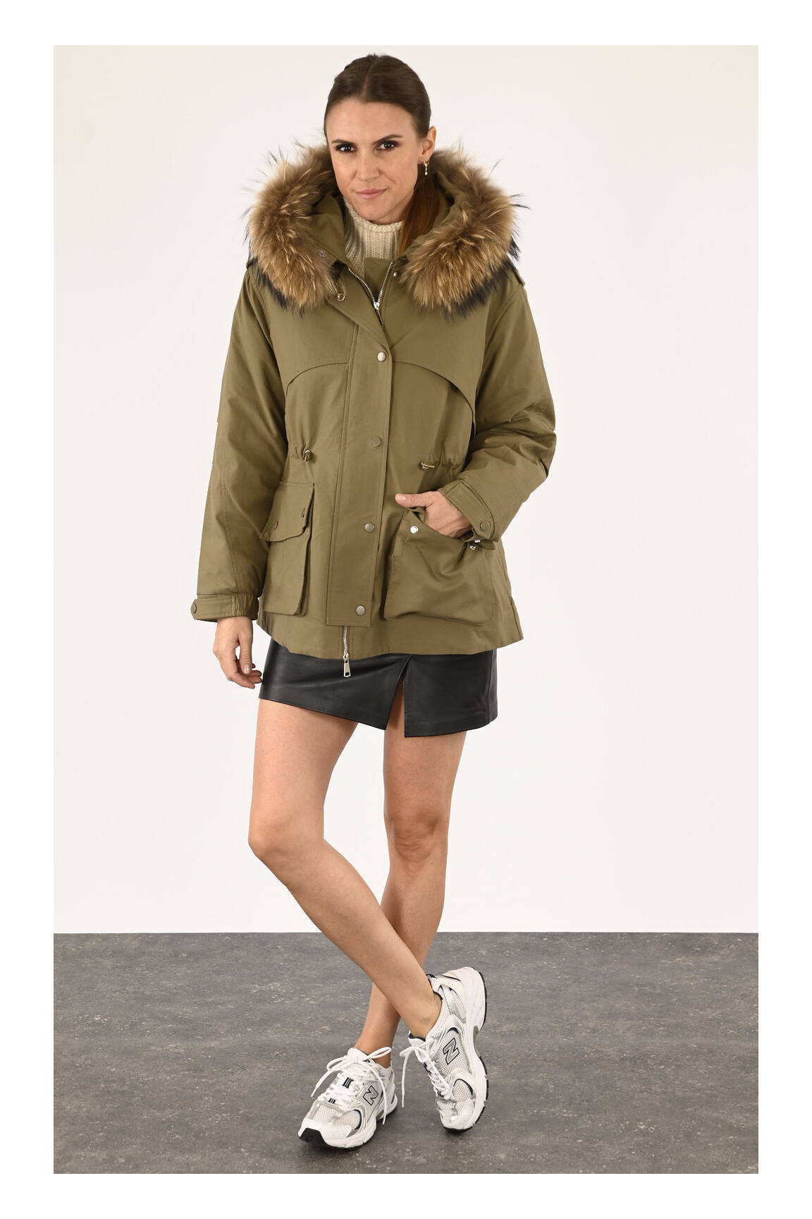Levinsky Parkas Femme couleur vert